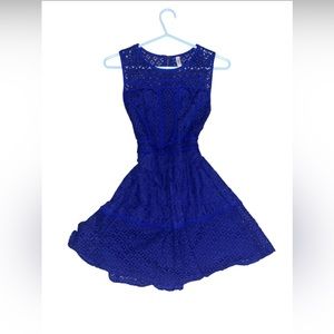 blue mini dress